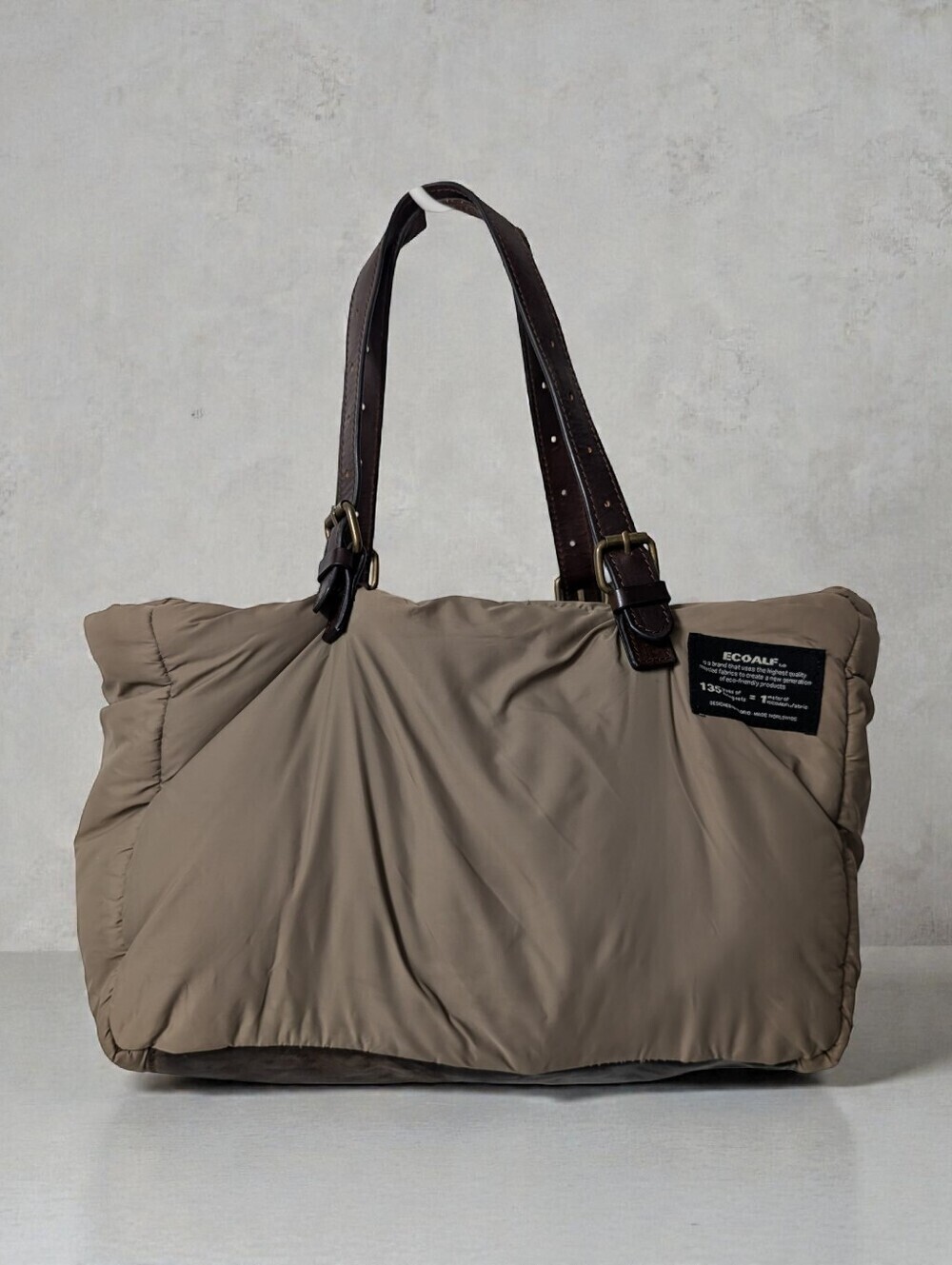 ECOALF Minipark III nylon leather buckle bag